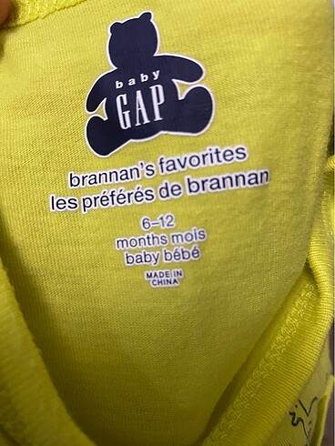 Gap Gap bebek body zıbın