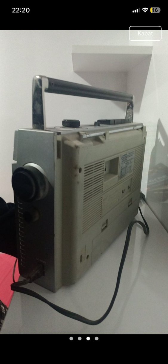 Gri Sanyo Kasetli Müzik Sistemi - Görsel 2