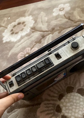 Gri Vintage Taşınabilir Müzik Sistemi - Görsel 2