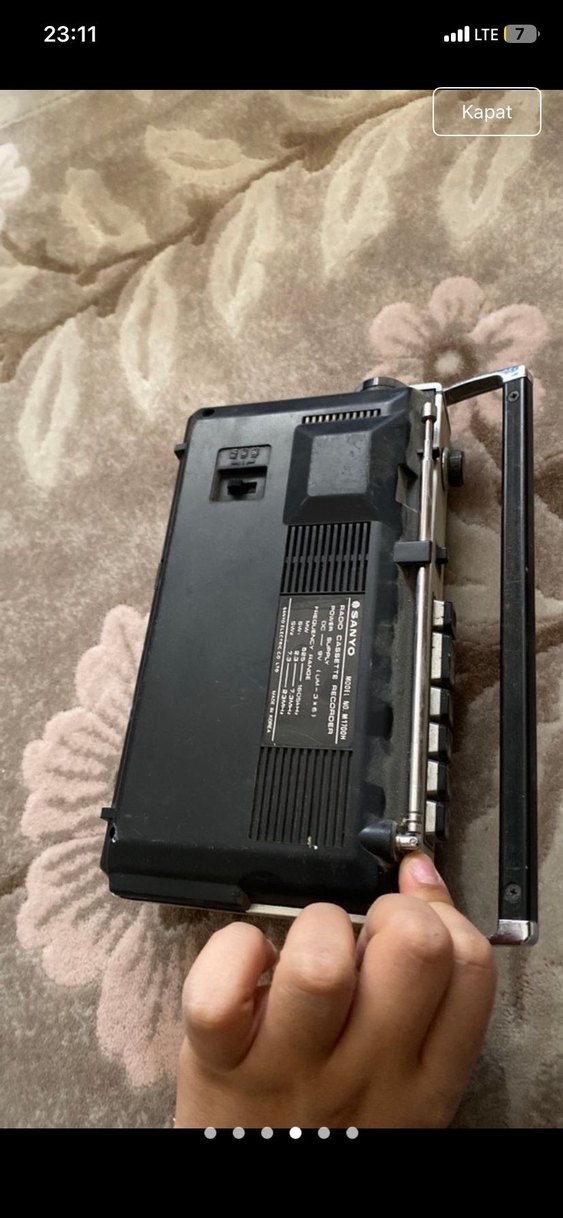 Gri Vintage Taşınabilir Müzik Sistemi - Görsel 3