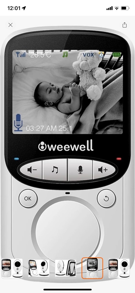 weewell Beyaz Bebek Kamerası - Görsel 4