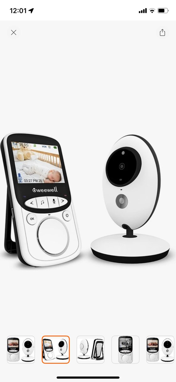 weewell Beyaz Bebek Kamerası - Görsel 2