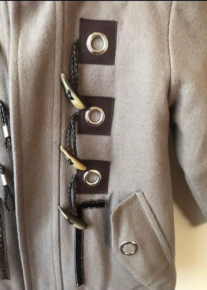 Kaşe kumaş erkek çocuk kaban - Görsel 2