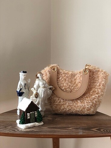Kürk İp Dior Askılı Çanta