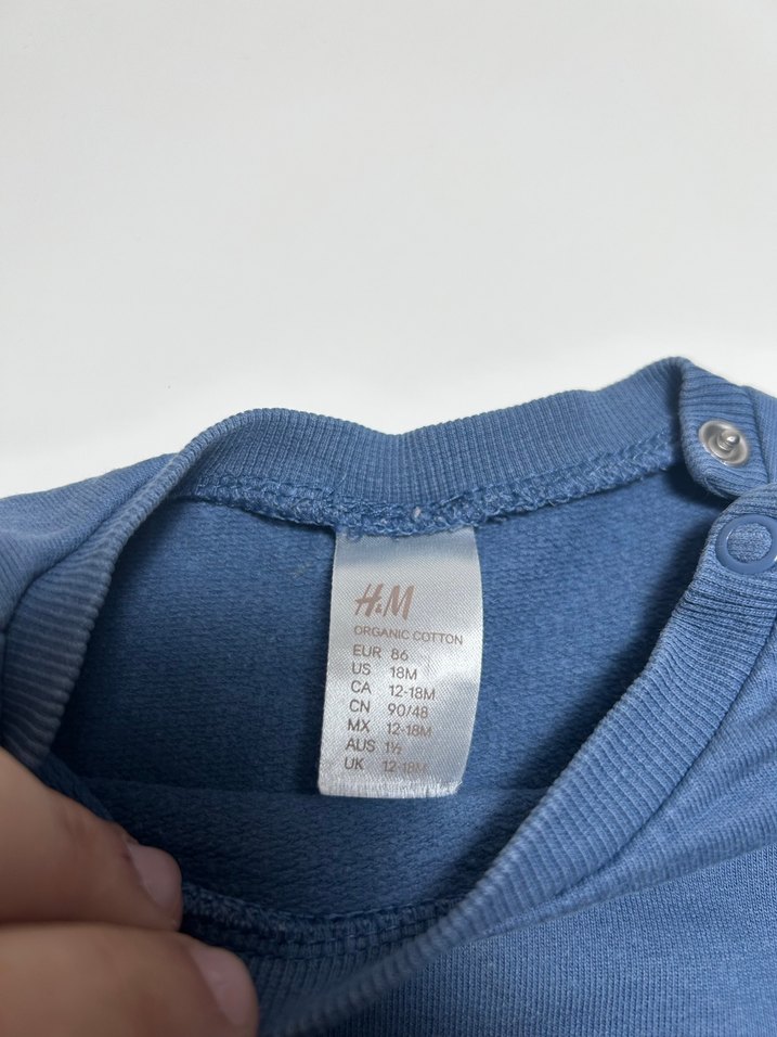 H&M 12-18 Ay Mavi Sweatshirt - Görsel 2