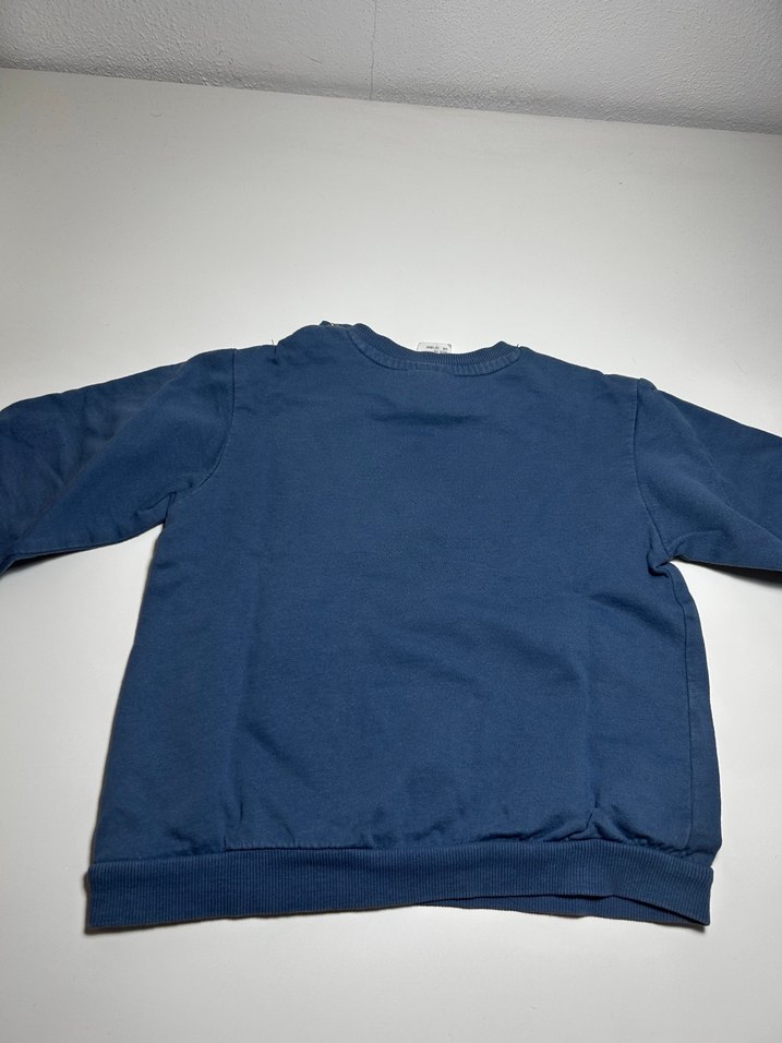 H&M 12-18 Ay Organik Mavi Sweat - Görsel 4