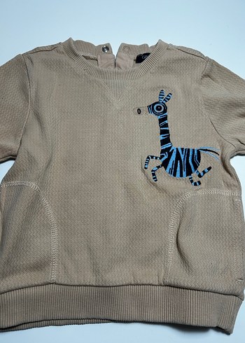 GB Bibi 18 Ay Zebra Desenli Sweat - Görsel 2