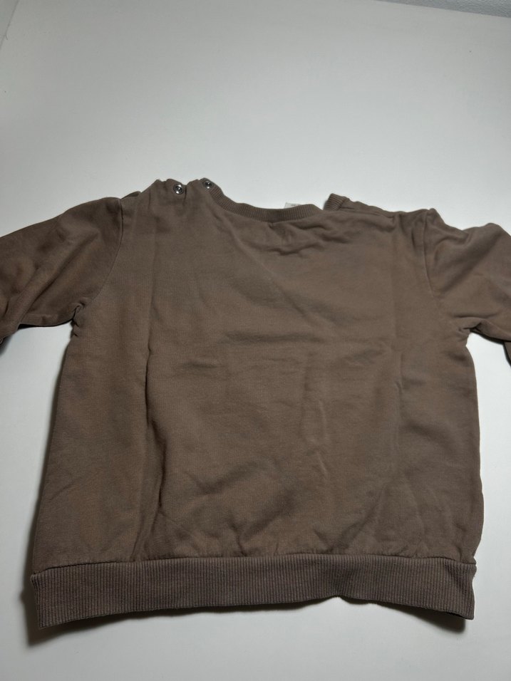 H&M kahverengi sweatshirt 18 ay - Görsel 3