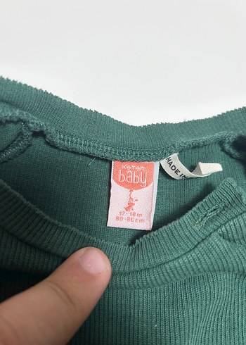 Koton Baby 12-18 Ay Yeşil Tişört - Görsel 2