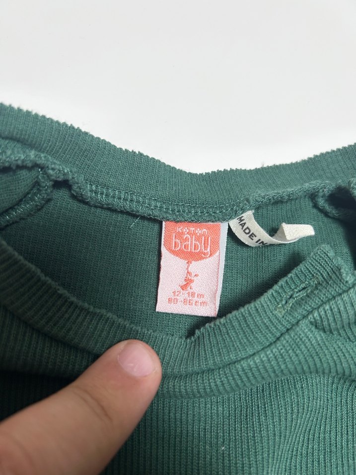 Koton Baby 12-18 Ay Yeşil Tişört - Görsel 2