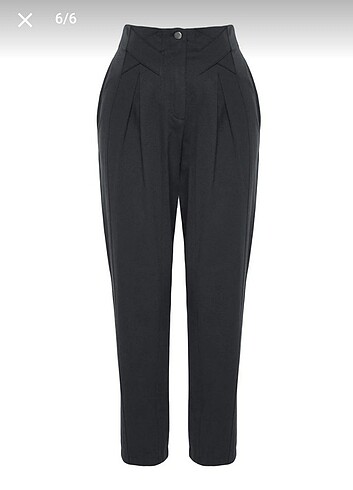 Siyah kumaş pantolon - Görsel 6