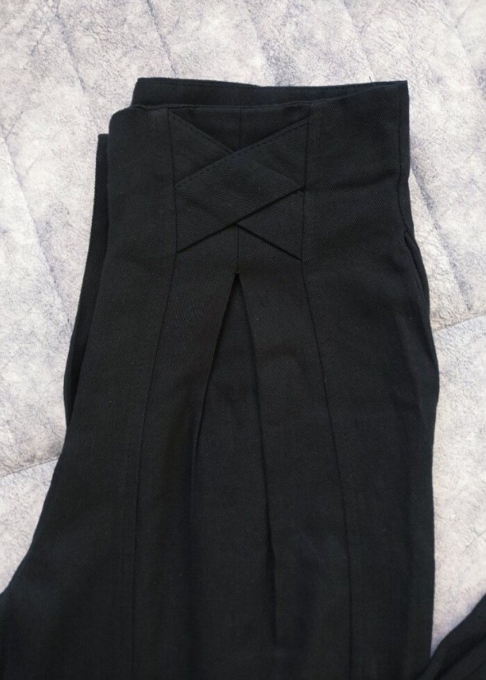 Siyah kumaş pantolon - Görsel 4