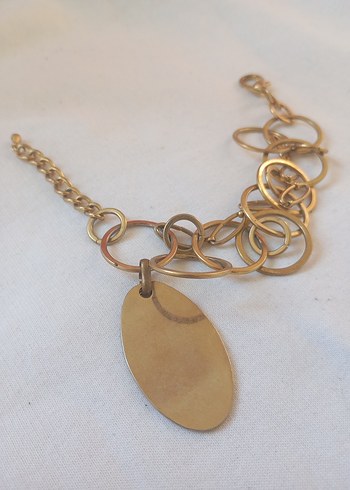 Accessorize Zincir Detaylı Altın Renk Kadın Bileklik