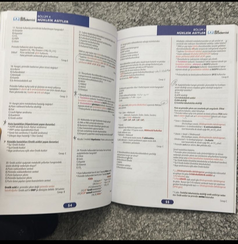DUSAKADEMİ Biyokimya Hızlı Tekrar Soru Bankası - Görsel 2