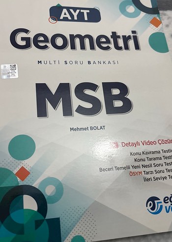 AYT Geometri MSB Çoklu Soru Bankası