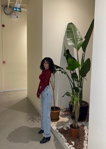 Trendyol & Milla Bol Kesim Beyaz Denim Jean