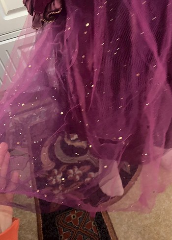 Mor Gotik Kız Çocuk Abiye Elbise - Görsel 6