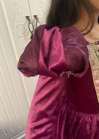 Mor Gotik Kız Çocuk Abiye Elbise - Görsel 3