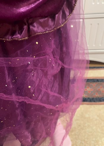 Mor Gotik Kız Çocuk Abiye Elbise - Görsel 7