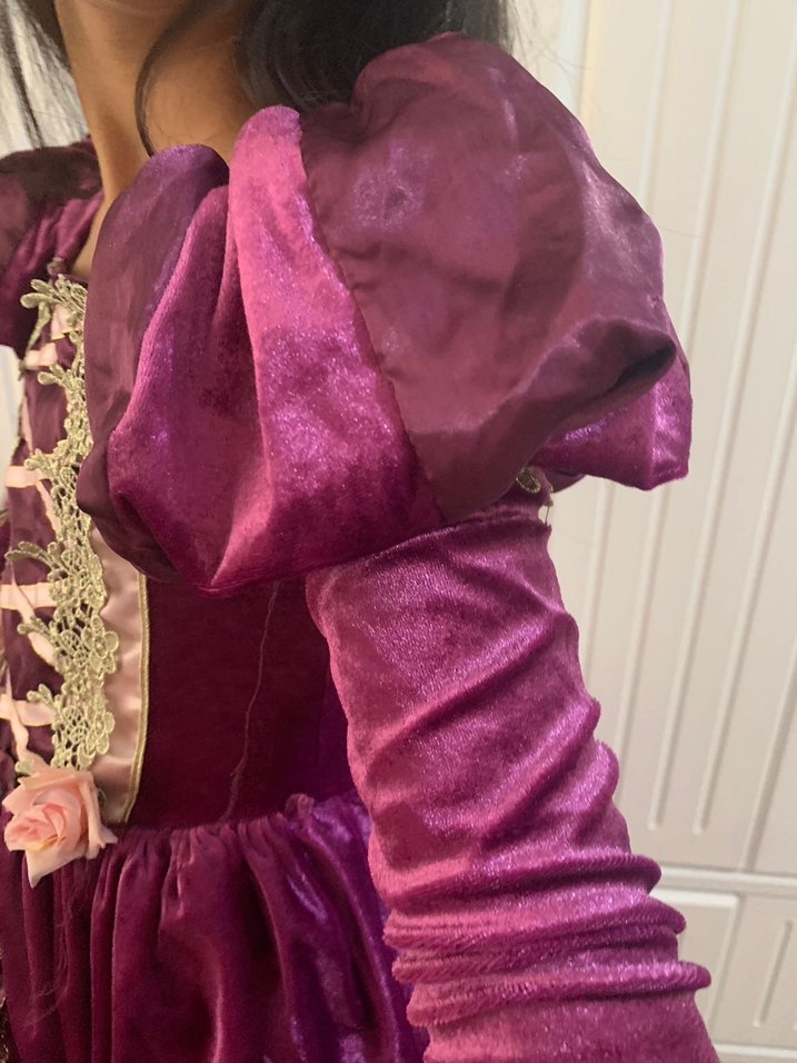 Mor Gotik Kız Çocuk Abiye Elbise - Görsel 4