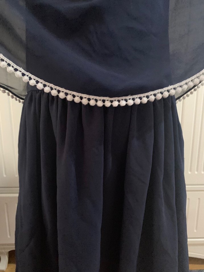 Kız Çocuk Lacivert Bohem Salaş Elbise - Görsel 2