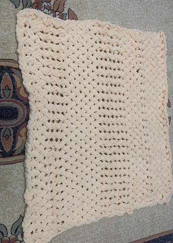 Bebekler için örgü beyaz battaniye - Görsel 4