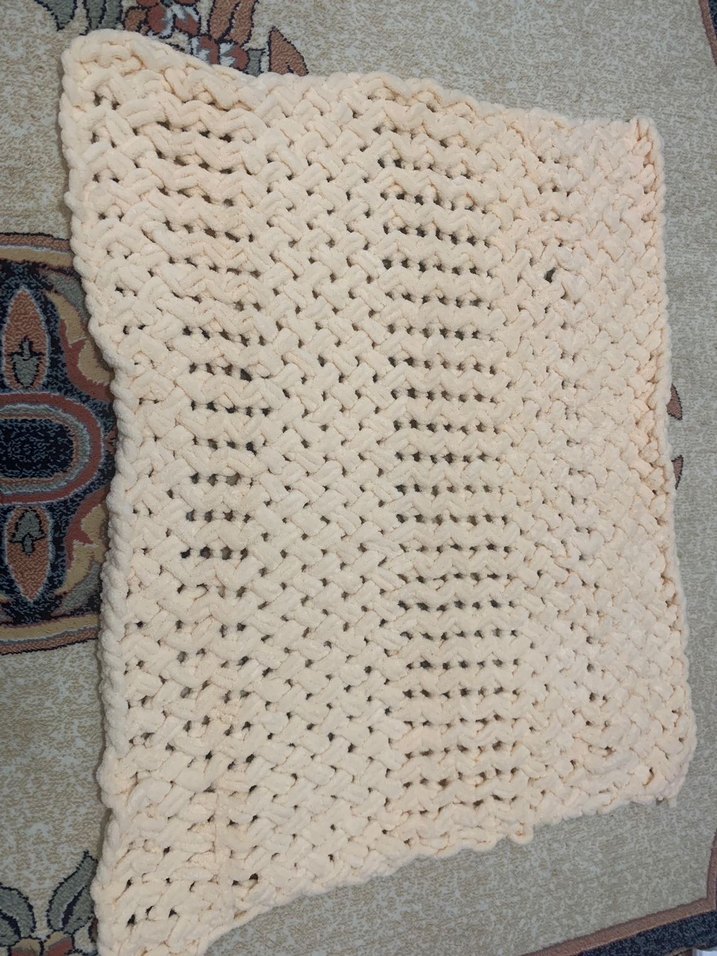 Bebekler için örgü beyaz battaniye - Görsel 2