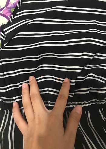 Sheinside Çizgili siyah Uzun kız çocuğu Tulum