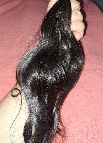 46CM ÜZDE ÜZ GERÇEK SAÇ