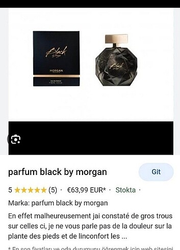 MORGAN BLACK PARFUM ORİJİNAL