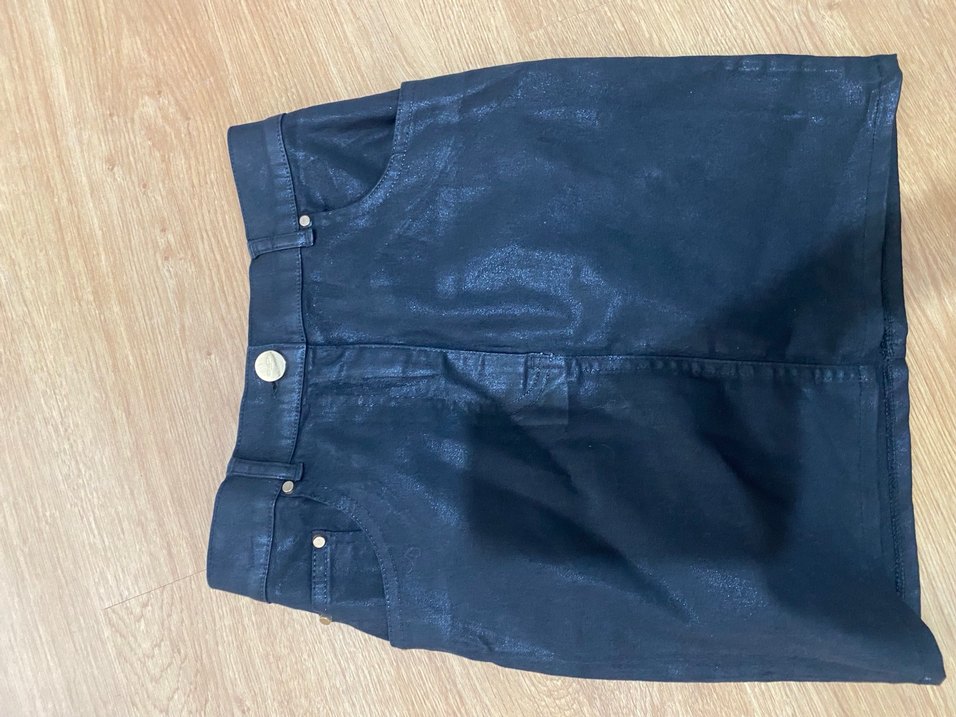 Siyah Deri etek - Görsel 2