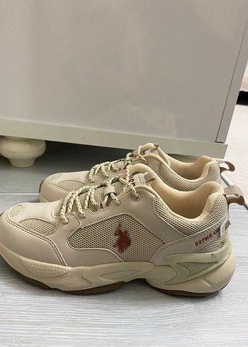 Bej Kadın/Erkek Dolgu Topuklu Spor Ayakkabı - Görsel 2