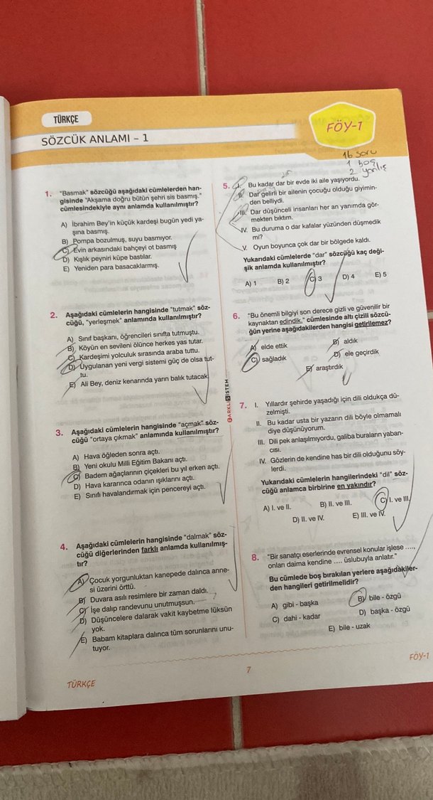 Türkçe Soru Bankası - Üniversite Hazırlık - Görsel 4