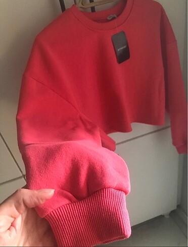 m Beden pembe Renk ZARA CROP SWEAT