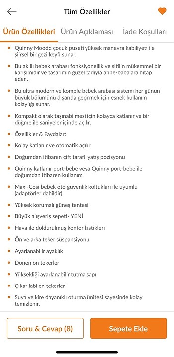 Quinny Moodd Kız bebek arabası - Görsel 3