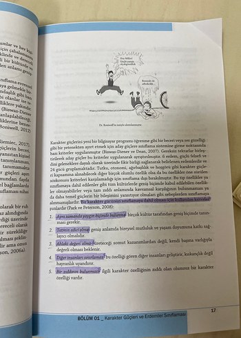  Beden Renk Karakter Güçleri ve Erdemler