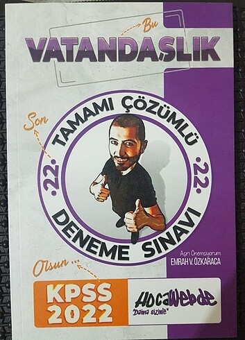 KPSS 2022 HOCAWEBDE VATANDAŞLIK DENEME 
