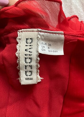 s Beden kırmızı Renk H&M CROP