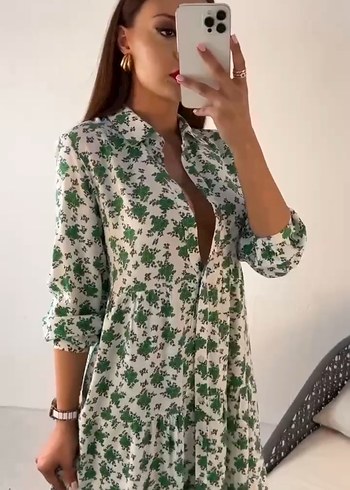 l Beden yeşil Renk Elbise modelleri