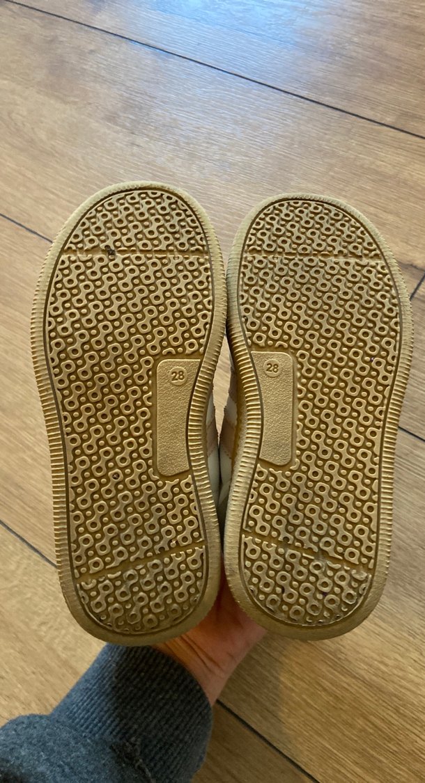 Kız Çocuk Beyaz Cırt Cırtlı Spor Ayakkabı - Görsel 3