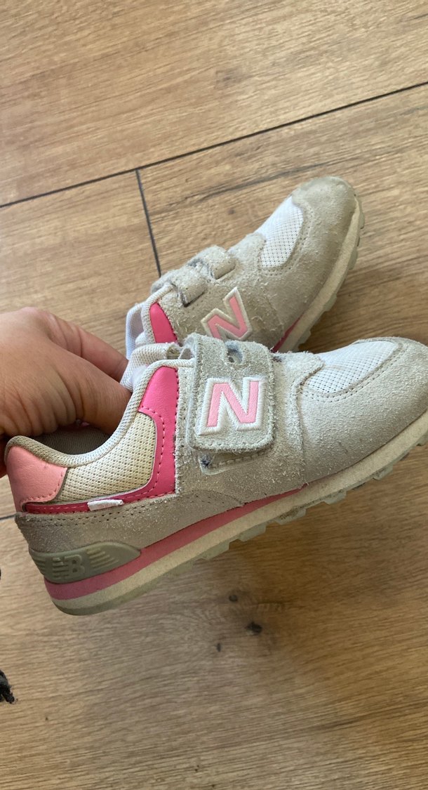 Kız Çocuk bej new balance spor ayakkabı - Görsel 2