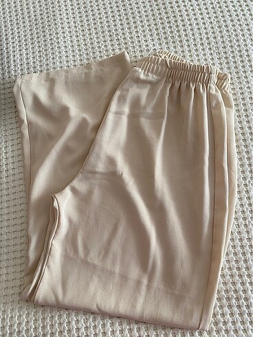 Krem rengi bol pantolon