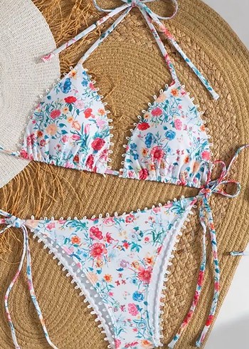 Diğer Çiçek Desenli Kadın Bikini