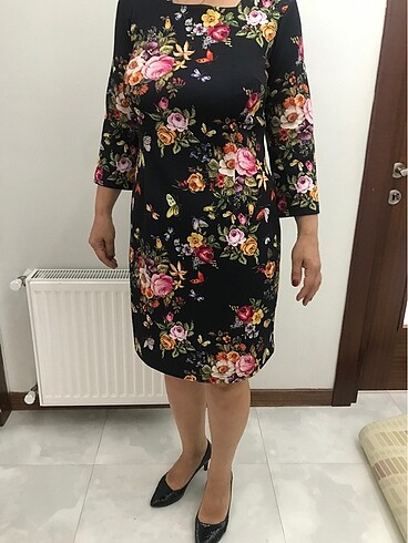 40 Beden Yazlık baharlık elbise