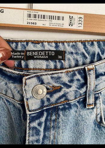 Gevşek Kesim Kadın Midi Kot Pantolon - Görsel 3