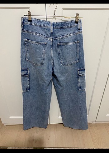 Mavi Kadın Bel Detaylı Bol Kesim Kot Pantolon - Görsel 3