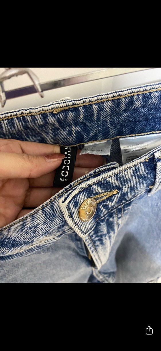 Mavi Kadın Bel Detaylı Bol Kesim Kot Pantolon - Görsel 2