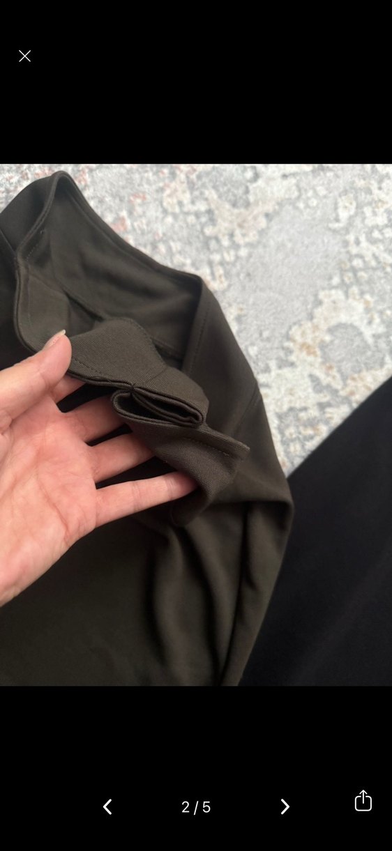 Kadın Kahverengi Rahat İspanyol Paça Pantolon - Görsel 2