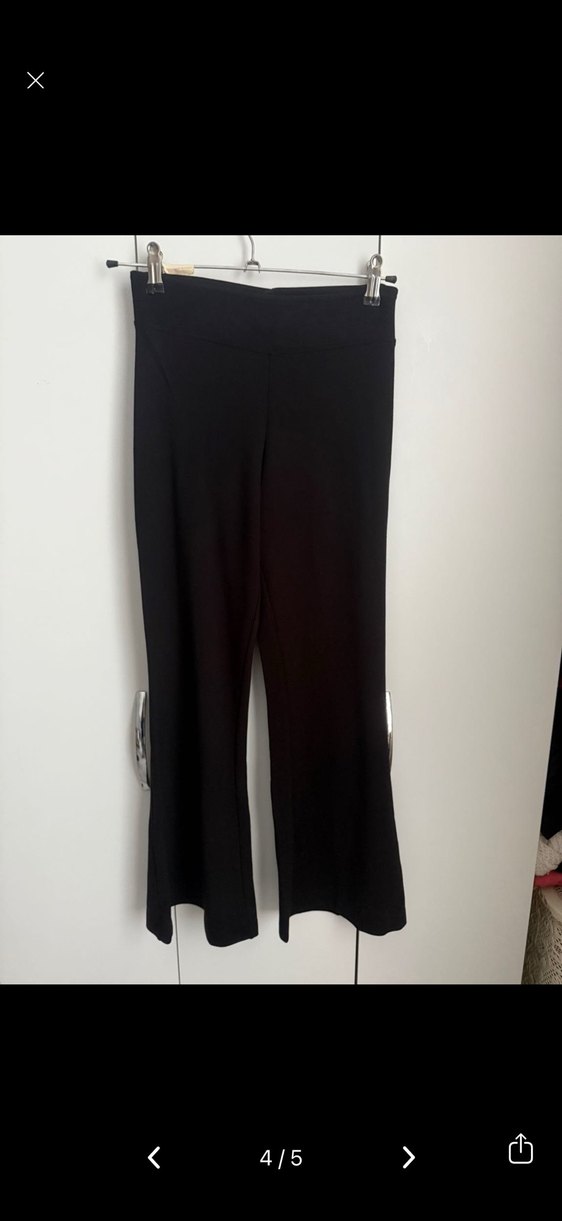 Kadın Kahverengi Rahat İspanyol Paça Pantolon - Görsel 4