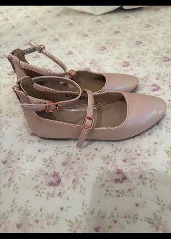 Bej Tokalı Stiletto Topuklu Kadın Babet - Görsel 3